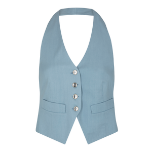 NORA BACKLESS BLUE FLANELLE