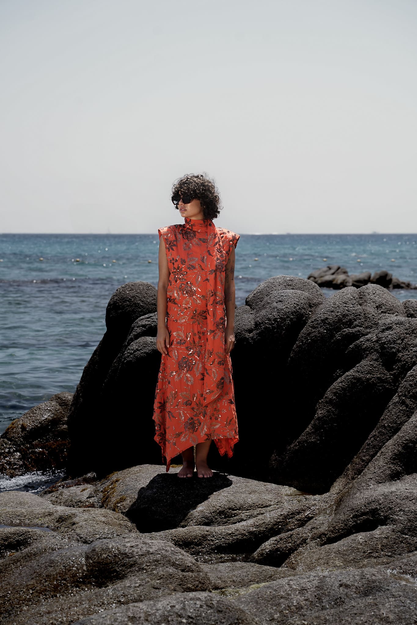 PALACE SKIRT LINEN SEQUINS